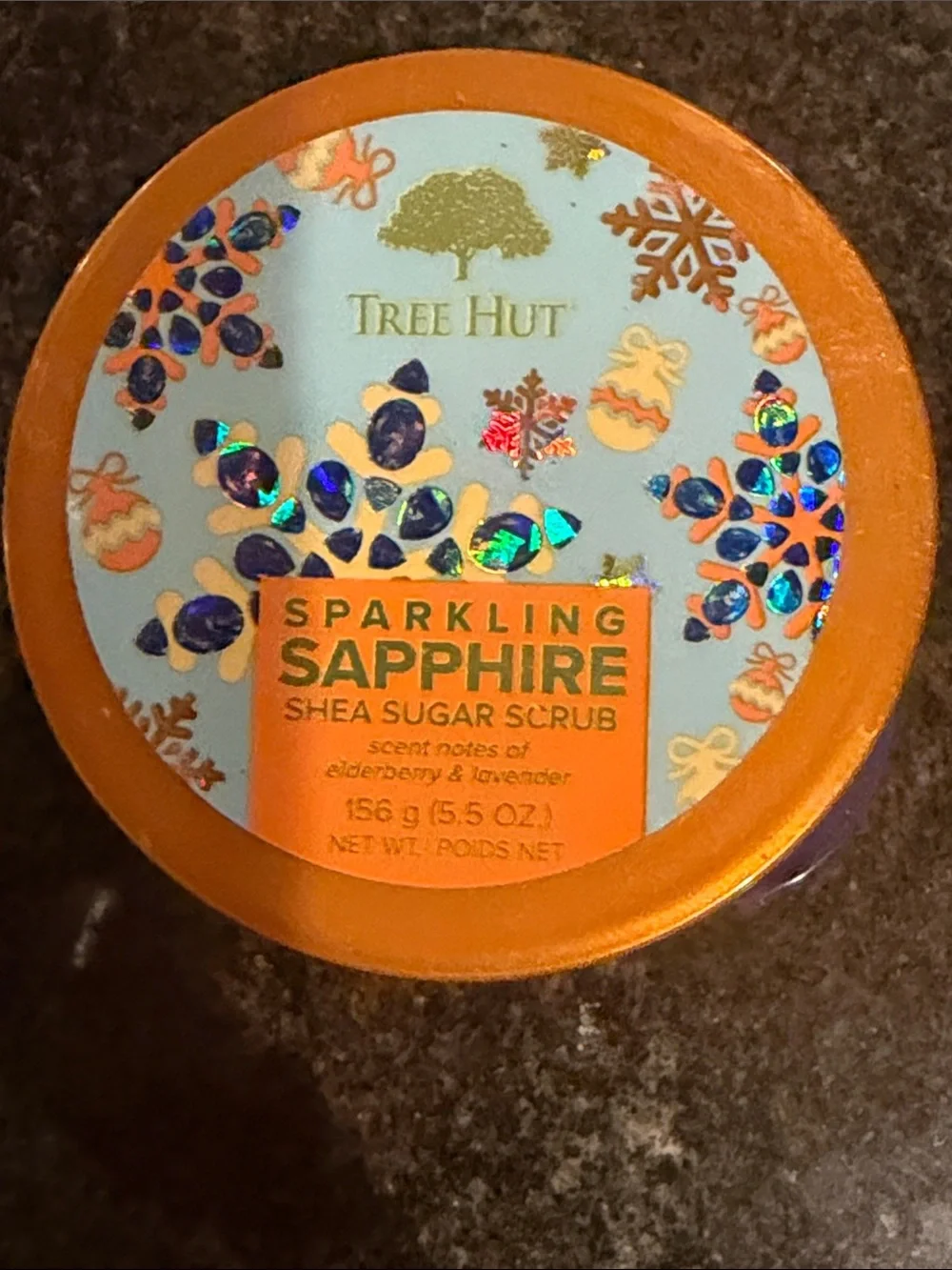 Sparkling Sapphire Shea Sugar Scrub - Purple
